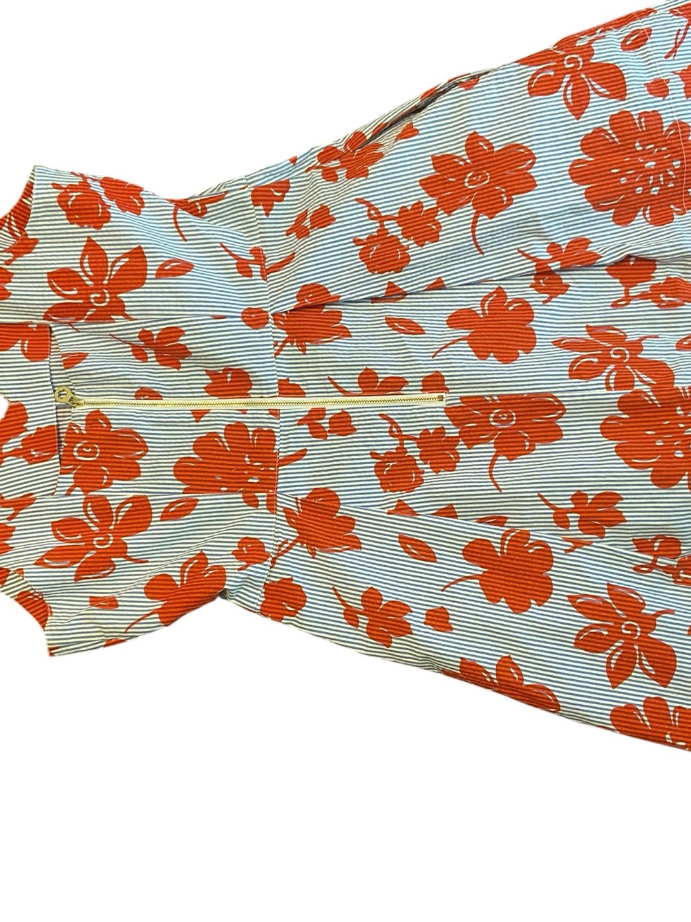 Draper James Red Floral Stripe Sundress 8 Flawed - Picture 4 of 8